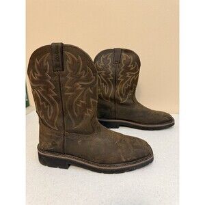 Wolverine Rancher Work Cowboy Boot Men's 11.5 Square Toe Dark Brown W10704